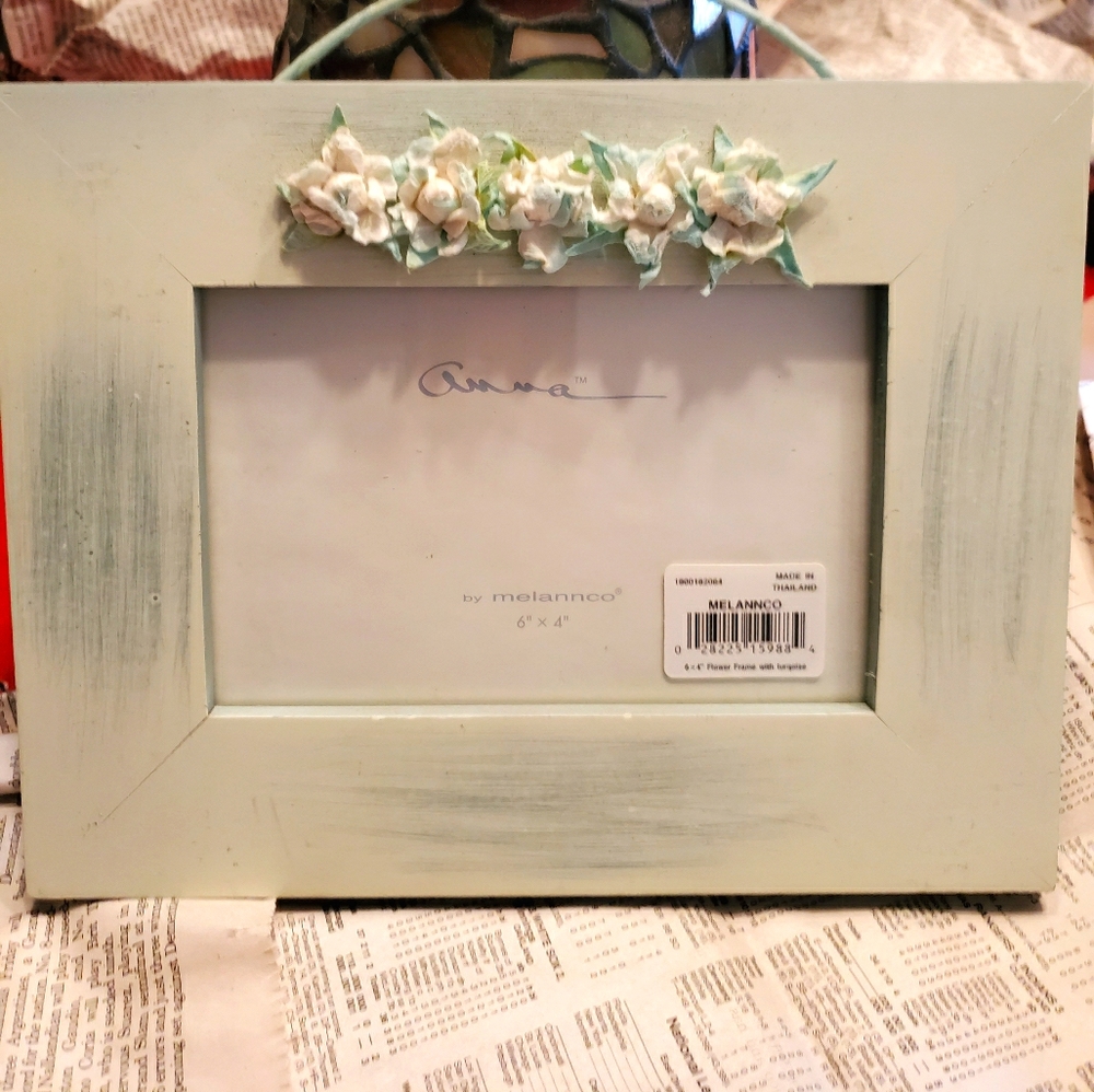 Lovely Faux Antique With Paper Floral Accents